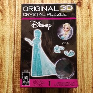 Disney 3D Crystal Puzzle - Elsa Frozen Blue BePuzzled Ages 12+